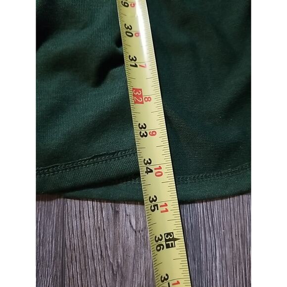 Olivia Blu Duster Cardigan Women’s 1x Long Sleeves Pockets Dark Green - Picture 7 of 7